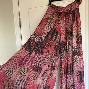 Free People printed palazzo pants